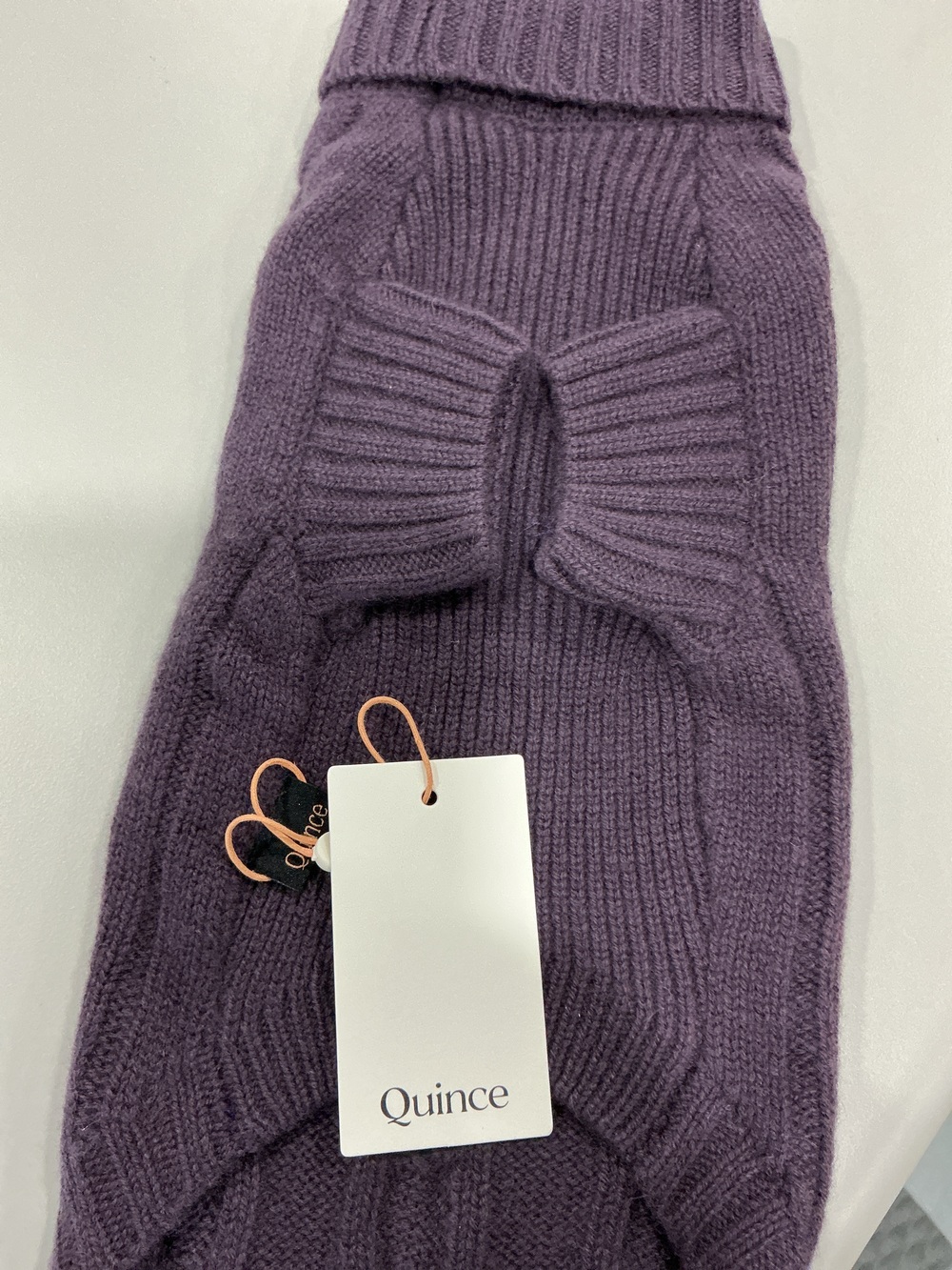 Mongolian Cashmere Cable Knit Dog Sweater